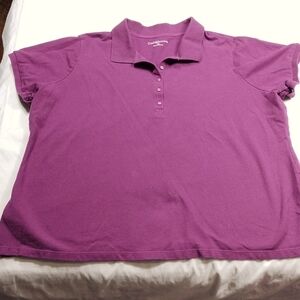 Croft & Barrow women's dark purple 1X polo shirt